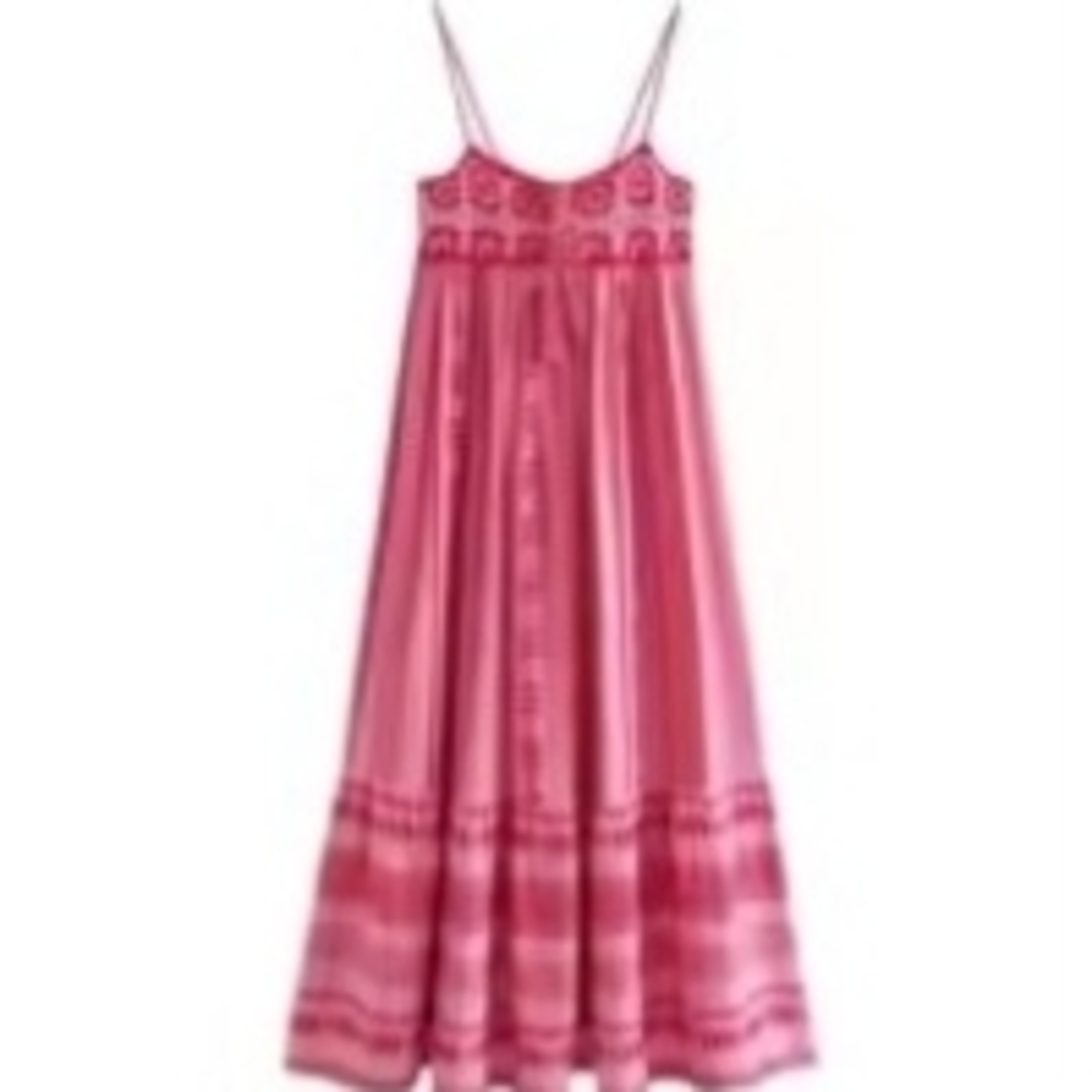 Chic Pink Strappy Dress